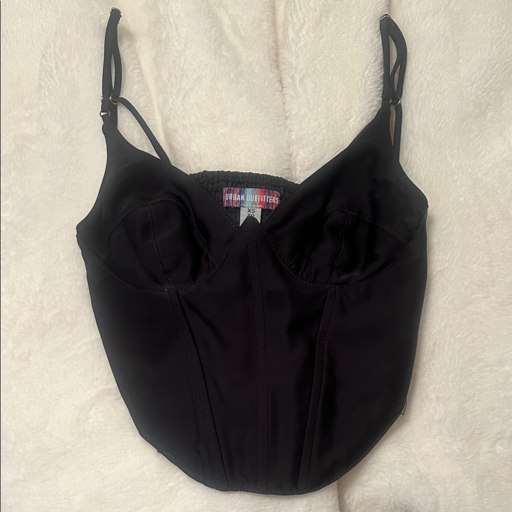 Urban Outfitters Black Bustier Top